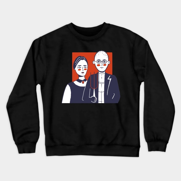 Pop American Gothic Crewneck Sweatshirt by London Colin